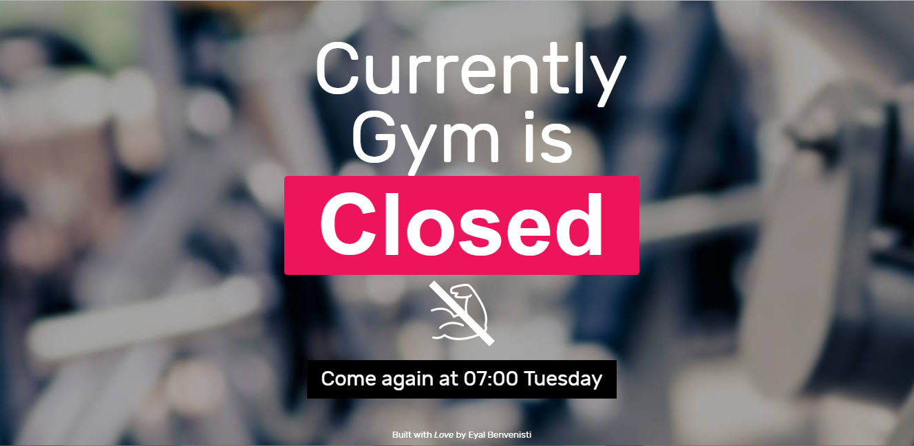 Gym Closed Image