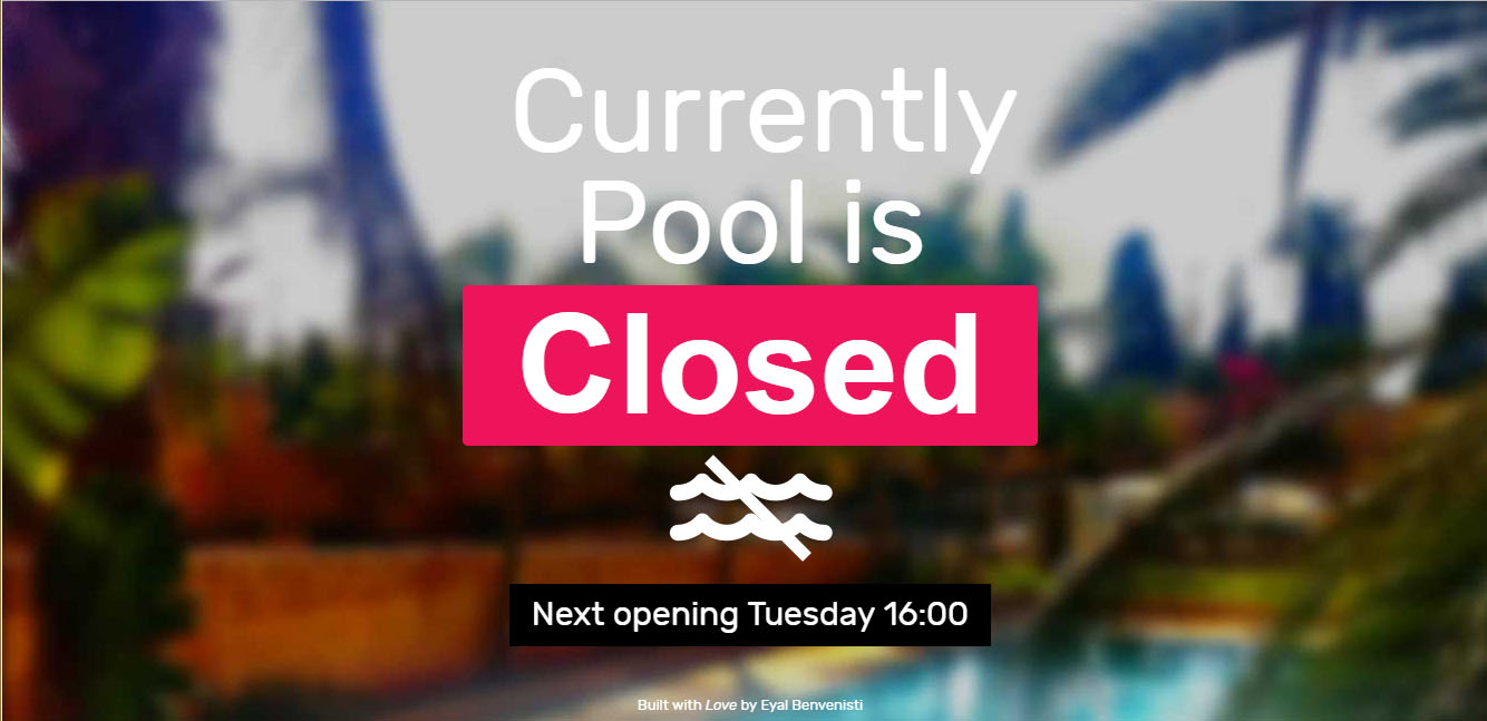 Pool Closed Image